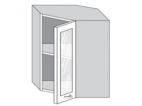1.60.3у Шкаф настенный (h=720) угловой на 600мм со стекл. дверцей в Сухом Логу - suhoj-log.magazinmebel.ru | фото