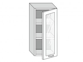 19.40.3 Шкаф настенный (h=913) на 400мм с 1-ой стекл. дверцей в Сухом Логу - suhoj-log.magazinmebel.ru | фото