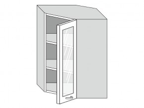 19.60.3у Шкаф настенный (h=913) угловой на 600мм со стекл. дверцей в Сухом Логу - suhoj-log.magazinmebel.ru | фото