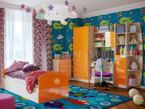 Детская комната Юниор-2 Оранжевый металлик в Сухом Логу - suhoj-log.magazinmebel.ru | фото