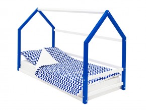 Детская кровать-домик Монтессори Svogen сине-белый в Сухом Логу - suhoj-log.magazinmebel.ru | фото