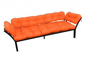 Диван Дачный с подлокотниками оранжевая подушка в Сухом Логу - suhoj-log.magazinmebel.ru | фото