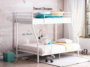 Двухъярусная кровать Гранада-2 140 белая в Сухом Логу - suhoj-log.magazinmebel.ru | фото - изображение 1