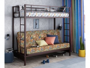 Двухъярусная кровать с диваном Мадлен Коричневая-марки в Сухом Логу - suhoj-log.magazinmebel.ru | фото