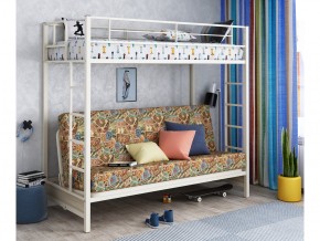 Двухъярусная кровать с диваном Мадлен Слоновая кость-марки в Сухом Логу - suhoj-log.magazinmebel.ru | фото