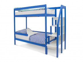 Двухъярусная кровать Svogen с бортиком синий в Сухом Логу - suhoj-log.magazinmebel.ru | фото