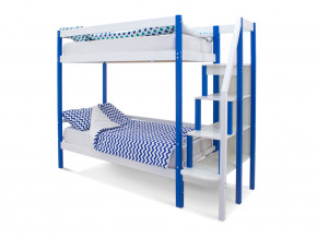 Двухъярусная кровать Svogen сине-белый в Сухом Логу - suhoj-log.magazinmebel.ru | фото