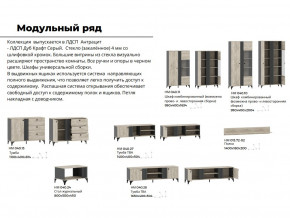 Гостиная Отис Дуб Крафт Серый/Антрацит в Сухом Логу - suhoj-log.magazinmebel.ru | фото - изображение 5