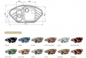 Каменная мойка GranFest Corner GF-C960E в Сухом Логу - suhoj-log.magazinmebel.ru | фото - изображение 2