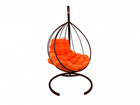 Кокон Капля без ротанга оранжевая подушка в Сухом Логу - suhoj-log.magazinmebel.ru | фото