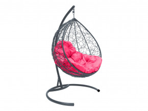 Кокон Капля ротанг розовая подушка в Сухом Логу - suhoj-log.magazinmebel.ru | фото