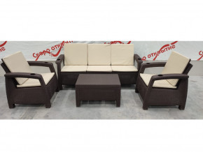 Комплект уличной мебели Yalta Premium Terrace Triple Set шоколадный в Сухом Логу - suhoj-log.magazinmebel.ru | фото