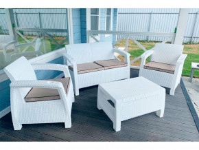 Комплект уличной мебели Yalta Terrace Set белый в Сухом Логу - suhoj-log.magazinmebel.ru | фото