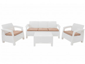 Комплект уличной мебели Yalta Terrace Triple Set белый в Сухом Логу - suhoj-log.magazinmebel.ru | фото