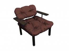 Кресло Дачное коричневая подушка в Сухом Логу - suhoj-log.magazinmebel.ru | фото