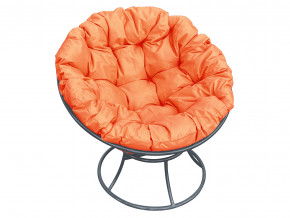 Кресло Папасан без ротанга оранжевая подушка в Сухом Логу - suhoj-log.magazinmebel.ru | фото