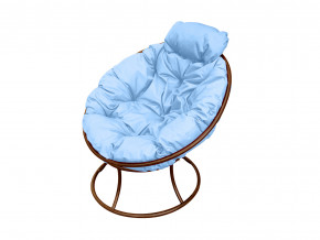 Кресло Папасан мини без ротанга голубая подушка в Сухом Логу - suhoj-log.magazinmebel.ru | фото - изображение 1
