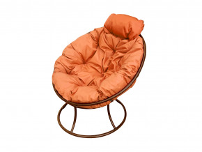 Кресло Папасан мини без ротанга оранжевая подушка в Сухом Логу - suhoj-log.magazinmebel.ru | фото