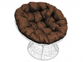 Кресло Папасан с ротангом коричневая подушка в Сухом Логу - suhoj-log.magazinmebel.ru | фото