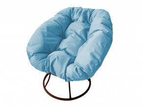 Кресло Пончик без ротанга голубая подушка в Сухом Логу - suhoj-log.magazinmebel.ru | фото - изображение 1