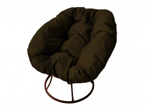 Кресло Пончик без ротанга коричневая подушка в Сухом Логу - suhoj-log.magazinmebel.ru | фото