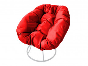 Кресло Пончик без ротанга красная подушка в Сухом Логу - suhoj-log.magazinmebel.ru | фото
