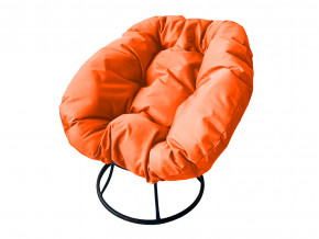 Кресло Пончик без ротанга оранжевая подушка в Сухом Логу - suhoj-log.magazinmebel.ru | фото