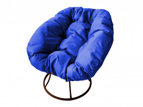 Кресло Пончик без ротанга синяя подушка в Сухом Логу - suhoj-log.magazinmebel.ru | фото