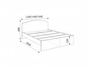 Кровать 1200R Осло модуль М08 с настилами Лайт Кашемир в Сухом Логу - suhoj-log.magazinmebel.ru | фото - изображение 2