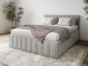 Кровать 1400 Лана серый велюр в Сухом Логу - suhoj-log.magazinmebel.ru | фото