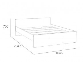 Кровать 1600 НМ 011.53 Симпл Белый Фасадный в Сухом Логу - suhoj-log.magazinmebel.ru | фото - изображение 4