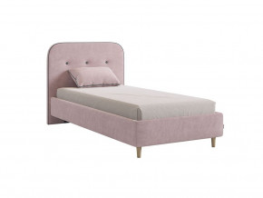 Кровать 900 Лео велюр нежно-розовый в Сухом Логу - suhoj-log.magazinmebel.ru | фото