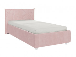Кровать Бест 900 велюр нежно-розовый в Сухом Логу - suhoj-log.magazinmebel.ru | фото