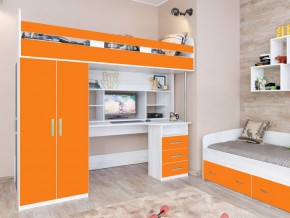 Кровать чердак Аракс винтерберг-оранжевый в Сухом Логу - suhoj-log.magazinmebel.ru | фото