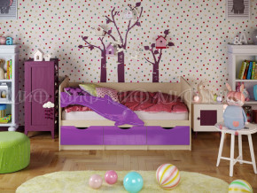 Кровать Дельфин-1 1800 Фиолетовый металлик в Сухом Логу - suhoj-log.magazinmebel.ru | фото