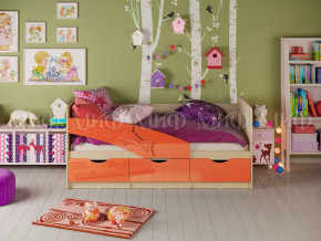 Кровать Дельфин 1600 Оранжевый металлик в Сухом Логу - suhoj-log.magazinmebel.ru | фото