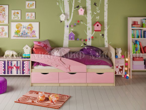 Кровать Дельфин 1600 Розовый металлик в Сухом Логу - suhoj-log.magazinmebel.ru | фото