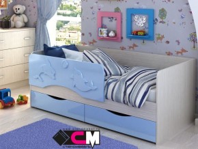 Кровать детская Алиса КР 812 голубая 1600 в Сухом Логу - suhoj-log.magazinmebel.ru | фото
