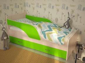 Кровать детская Максимка млечный дуб-лайм в Сухом Логу - suhoj-log.magazinmebel.ru | фото