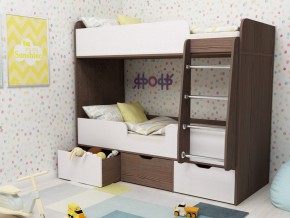 Кровать двухъярусная Малыш двойняшка бодега-белый в Сухом Логу - suhoj-log.magazinmebel.ru | фото