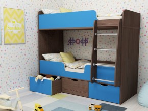 Кровать двухъярусная Малыш двойняшка бодега-голубой в Сухом Логу - suhoj-log.magazinmebel.ru | фото