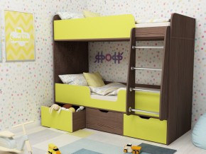 Кровать двухъярусная Малыш двойняшка бодега-лайм в Сухом Логу - suhoj-log.magazinmebel.ru | фото