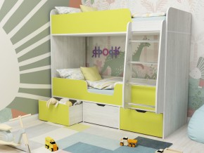 Кровать двухъярусная Малыш двойняшка винтерберг-лайм в Сухом Логу - suhoj-log.magazinmebel.ru | фото