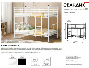 Кровать двухъярусная Скандик 42.20-01 в Сухом Логу - suhoj-log.magazinmebel.ru | фото - изображение 2