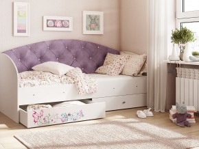 Кровать Эльза Белый-фиолетовый в Сухом Логу - suhoj-log.magazinmebel.ru | фото