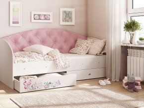 Кровать Эльза Белый-розовый в Сухом Логу - suhoj-log.magazinmebel.ru | фото