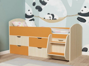 Кровать Малыш-7 Дуб-Оранжевый в Сухом Логу - suhoj-log.magazinmebel.ru | фото