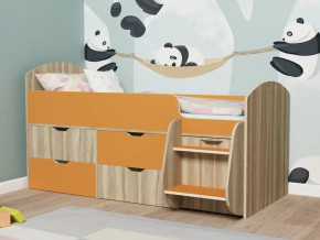 Кровать Малыш-7 Ясень-оранж в Сухом Логу - suhoj-log.magazinmebel.ru | фото