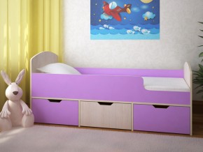Кровать Малыш Мини Дуб молочный-Ирис в Сухом Логу - suhoj-log.magazinmebel.ru | фото