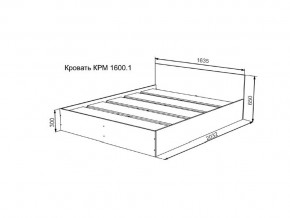 Кровать Мори КР1600.1 в Сухом Логу - suhoj-log.magazinmebel.ru | фото - изображение 2